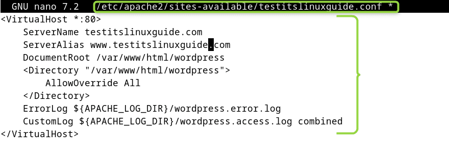 Configuring Apache2 Server for WordPress on Debian 