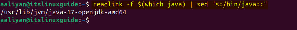 Searching for correct path for OpenJDK installation on Linux/Ubuntu