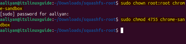 Changing ownership and permissions for extracted directory of Joplin AppImage file on Ubuntu