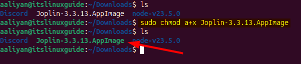 Changing AppImage file permissions and making it executable on Ubuntu