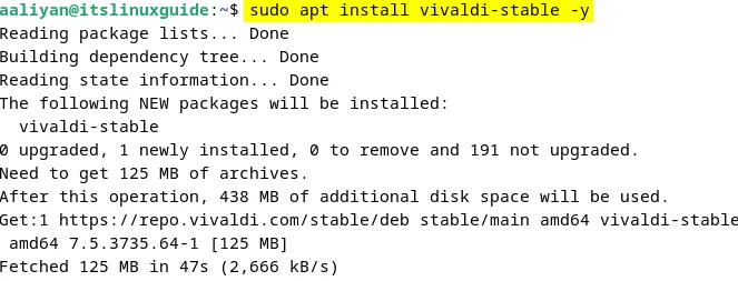 Installing Vivaldi browser on Debian using its official repository
