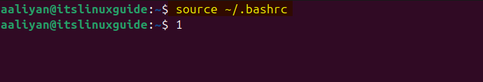 Reloading the shell configuration file (.bashrc) into the current shell session on Ubuntu for conda