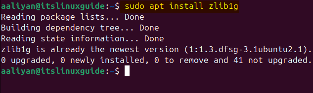 Installing non dev version of zlib on Ubuntu via apt package manager