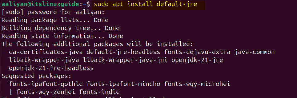 Installing Java on Ubuntu to install Cassandra